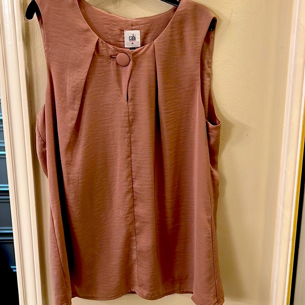 Cabi blouse sleeveless mauve